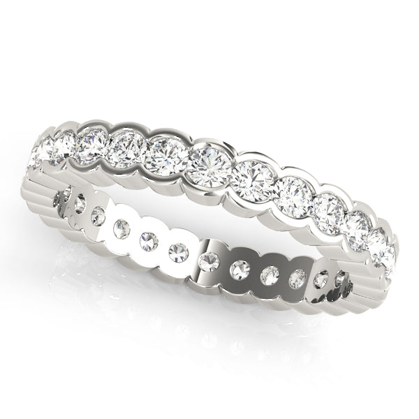 Diamond Full Eternity Ring in Gold & Platinum