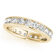 Channel Set Full Eternity Ring in 10K/14K gold and platinum with certified lab-grown or natural diamonds