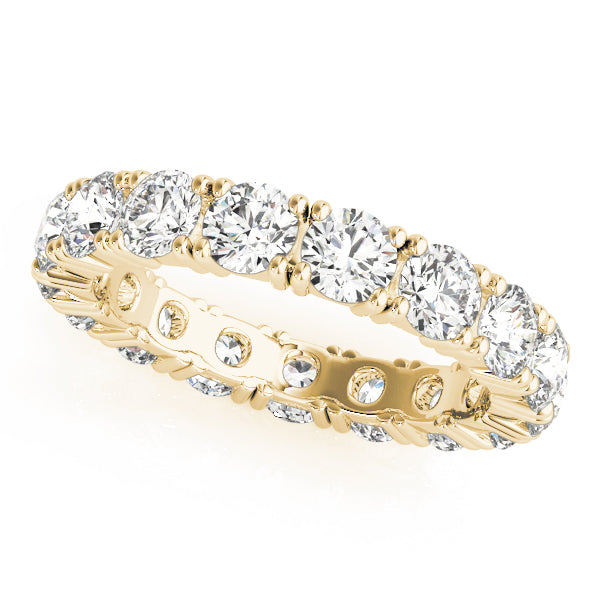 Prong Full Eternity Ring in 10K/14K gold and platinum with certified lab-grown or natural diamonds