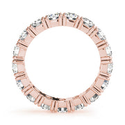 Prong Full Eternity Ring in Gold & Platinum