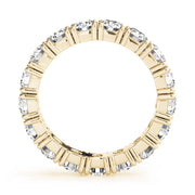 Prong Full Eternity Ring in Gold & Platinum