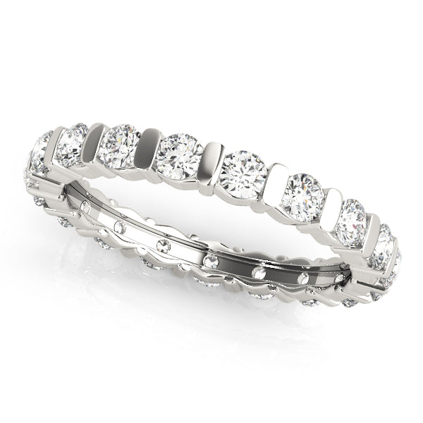 Diamond Full Eternity Ring in Gold & Platinum
