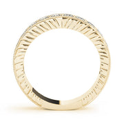 Channel Set Half Eternity Ring in Gold & Platinum
