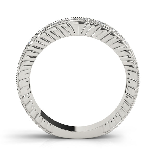 Channel Set Half Eternity Ring in Gold & Platinum
