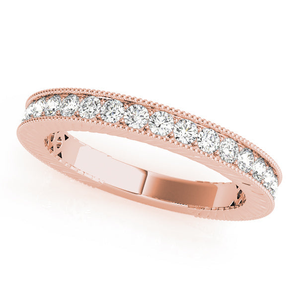 Channel Set Half Eternity Ring in Gold & Platinum