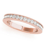 Channel Set Half Eternity Ring in Gold & Platinum