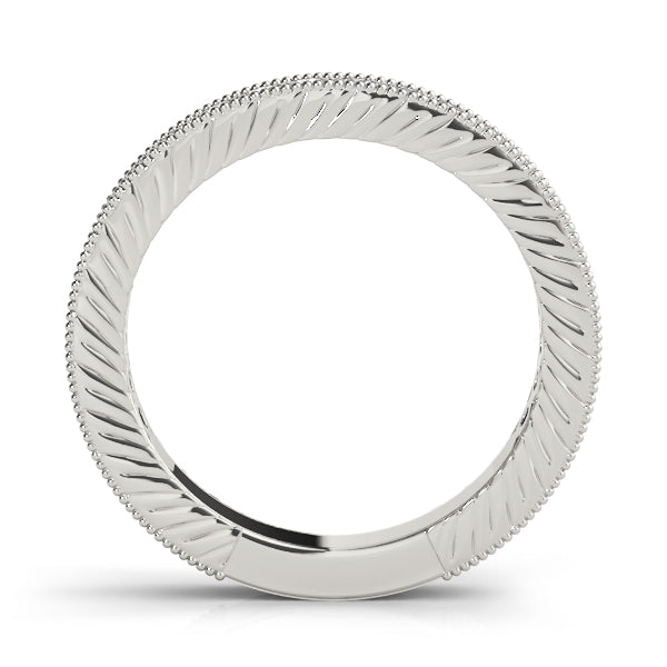 Channel Set Half Eternity Ring in Gold & Platinum