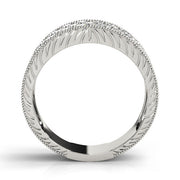 Multi Row PavÃ£Â© Milgrain Engagement Rings Half Eternity Ring