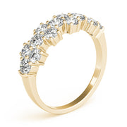 Diamond Half Eternity Ring in Gold & Platinum