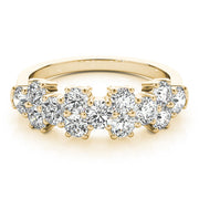 Diamond Half Eternity Ring in Gold & Platinum