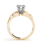 Sculpted Celtic Knot Remount Round Diamond Engagement Ring in 10K/14K gold and platinum with certified lab-grown or natural diamonds