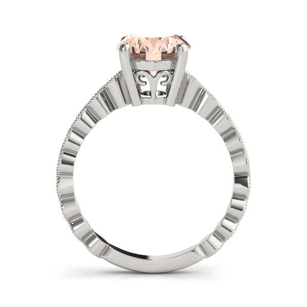 Brilliant Color Rings Oval Diamond Engagement Ring in 10K/14K gold and platinum with certified lab-grown or natural diamonds