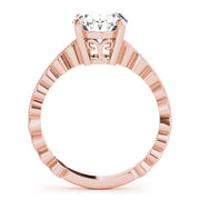 Brilliant Color Rings Oval Diamond Engagement Ring in 10K/14K gold and platinum with certified lab-grown or natural diamonds