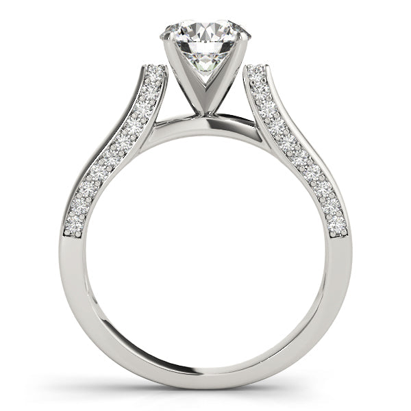 Devoted Remounts Any Shape Round Diamond Engagement Ring in 10K/14K gold and platinum with certified lab-grown or natural diamonds