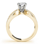 Adored Multi-Row Round Diamond Engagement Ring in 10K/14K gold and platinum with certified lab-grown or natural diamonds
