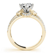 Cherished Multi-Row Round Diamond Engagement Ring in 10K/14K gold and platinum with certified lab-grown or natural diamonds