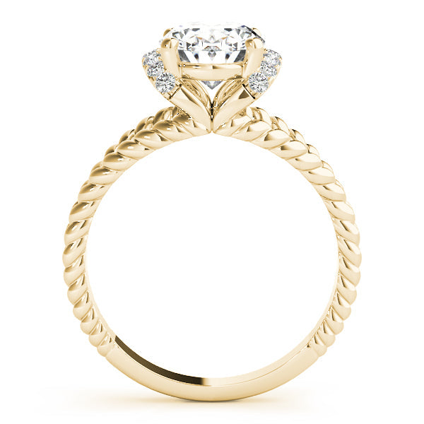 Majestic Color Rings Oval Diamond Engagement Ring in 10K/14K gold and platinum with certified lab-grown or natural diamonds