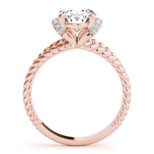 Majestic Color Rings Oval Diamond Engagement Ring in 10K/14K gold and platinum with certified lab-grown or natural diamonds