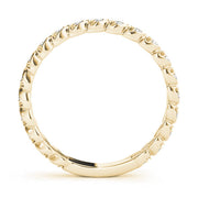 Prong Set Half Eternity Ring in Gold & Platinum