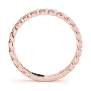 Prong Set Half Eternity Ring in Gold & Platinum
