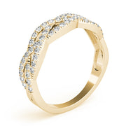 Multi Row Twisted Shank Engagement Rings Half Eternity Ring
