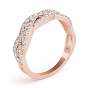 Multi Row Twisted Shank Engagement Rings Half Eternity Ring