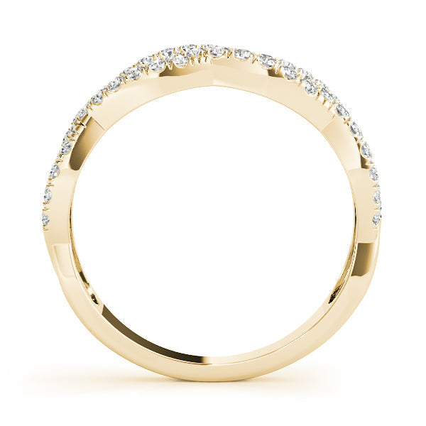 Multi Row Twisted Shank Engagement Rings Half Eternity Ring