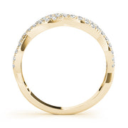 Multi Row Twisted Shank Engagement Rings Half Eternity Ring