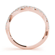 Multi Row Twisted Shank Engagement Rings Half Eternity Ring