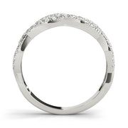 Multi Row Twisted Shank Engagement Rings Half Eternity Ring
