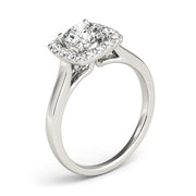 Timeless Halo Round Diamond Engagement Ring in 10K/14K gold and platinum with certified lab-grown or natural diamonds