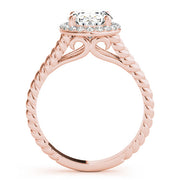 Couture Color Rings Oval Diamond Engagement Ring in 10K/14K gold and platinum with certified lab-grown or natural diamonds