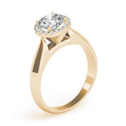 Couture Solitaires Any Shape Round Diamond Engagement Ring in 10K/14K gold and platinum with certified lab-grown or natural diamonds