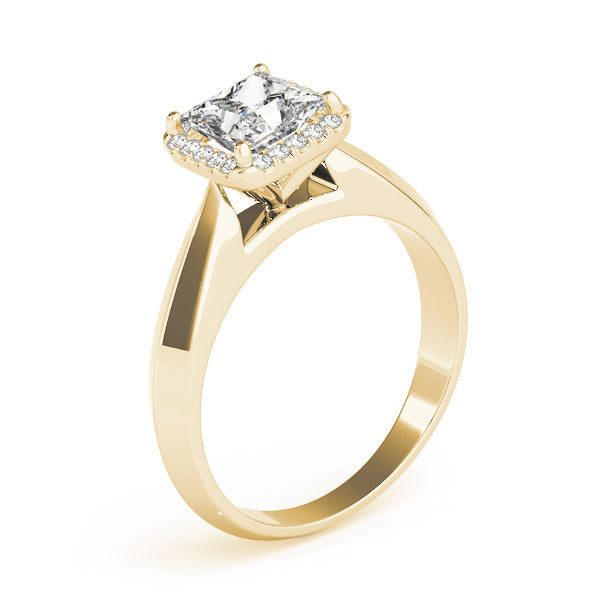 Statement Solitaires Any Shape Princess Diamond Engagement Ring in 10K/14K gold and platinum with certified lab-grown or natural diamonds