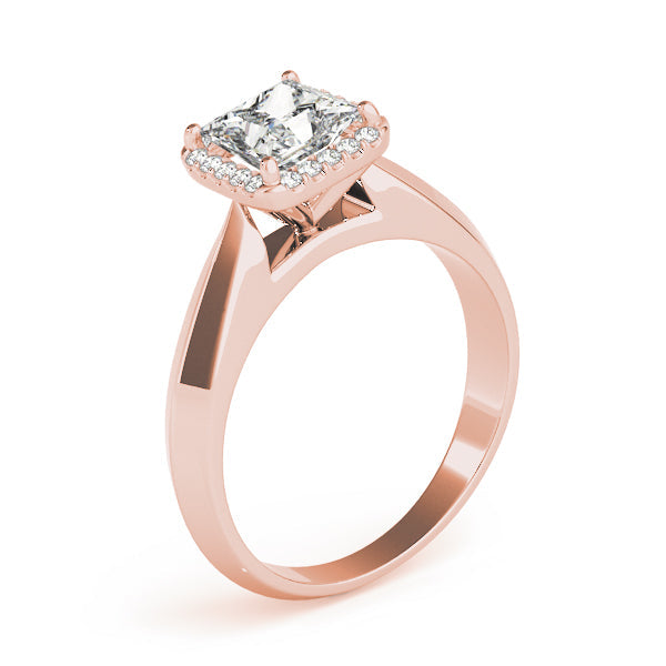 Statement Solitaires Any Shape Princess Diamond Engagement Ring in 10K/14K gold and platinum with certified lab-grown or natural diamonds