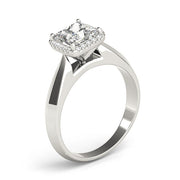 Statement Solitaires Any Shape Princess Diamond Engagement Ring in 10K/14K gold and platinum with certified lab-grown or natural diamonds