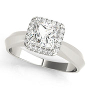 Statement Solitaires Any Shape Princess Diamond Engagement Ring in 10K/14K gold and platinum with certified lab-grown or natural diamonds