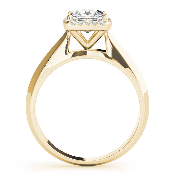 Statement Solitaires Any Shape Princess Diamond Engagement Ring in 10K/14K gold and platinum with certified lab-grown or natural diamonds