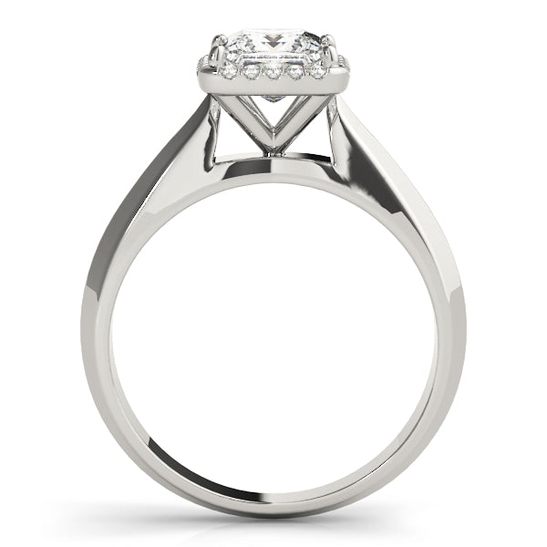 Statement Solitaires Any Shape Princess Diamond Engagement Ring in 10K/14K gold and platinum with certified lab-grown or natural diamonds