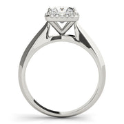 Statement Solitaires Any Shape Princess Diamond Engagement Ring in 10K/14K gold and platinum with certified lab-grown or natural diamonds