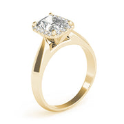 Lustrous Solitaires Any Shape Emerald Diamond Engagement Ring in 10K/14K gold and platinum with certified lab-grown or natural diamonds