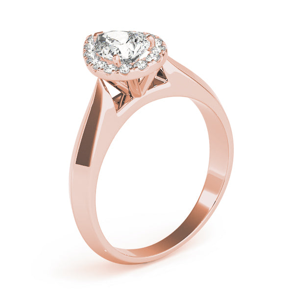 Iconic Solitaires Any Shape Pear Diamond Engagement Ring in 10K/14K gold and platinum with certified lab-grown or natural diamonds