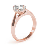 Iconic Solitaires Any Shape Pear Diamond Engagement Ring in 10K/14K gold and platinum with certified lab-grown or natural diamonds