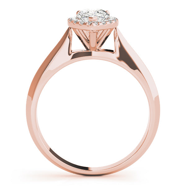 Iconic Solitaires Any Shape Pear Diamond Engagement Ring in 10K/14K gold and platinum with certified lab-grown or natural diamonds