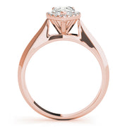 Iconic Solitaires Any Shape Pear Diamond Engagement Ring in 10K/14K gold and platinum with certified lab-grown or natural diamonds