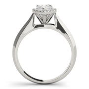 Iconic Solitaires Any Shape Pear Diamond Engagement Ring in 10K/14K gold and platinum with certified lab-grown or natural diamonds