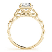 Pristine Solitaires Any Shape Princess Diamond Engagement Ring in 10K/14K gold and platinum with certified lab-grown or natural diamonds