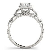 Pristine Solitaires Any Shape Princess Diamond Engagement Ring in 10K/14K gold and platinum with certified lab-grown or natural diamonds