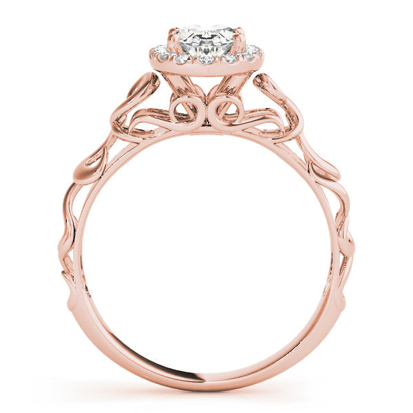 Signature Solitaires Any Shape Oval Diamond Engagement Ring in 10K/14K gold and platinum with certified lab-grown or natural diamonds