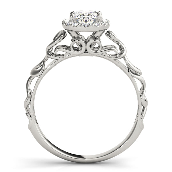 Signature Solitaires Any Shape Oval Diamond Engagement Ring in 10K/14K gold and platinum with certified lab-grown or natural diamonds